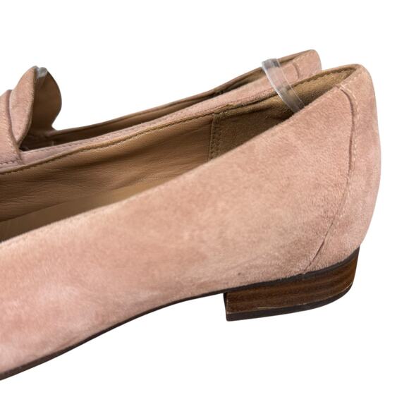 Clarks Unstructured Un Blush Go Womens Suede Penny Loafers Shoes Flats sz 8.5 - Picture 9 of 16